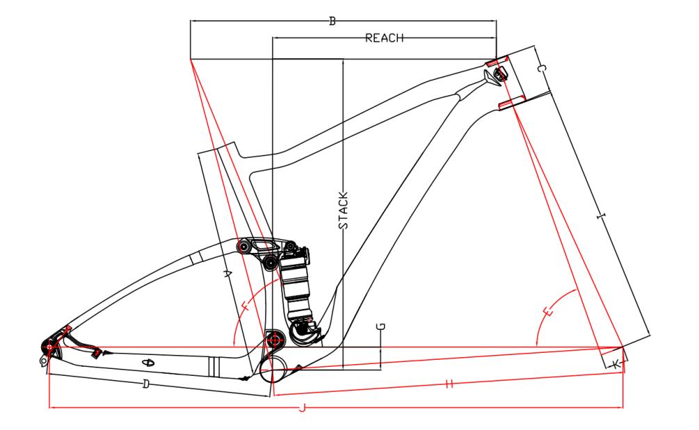 Cuadro de bicicleta de carbono de suspensión completa MTB