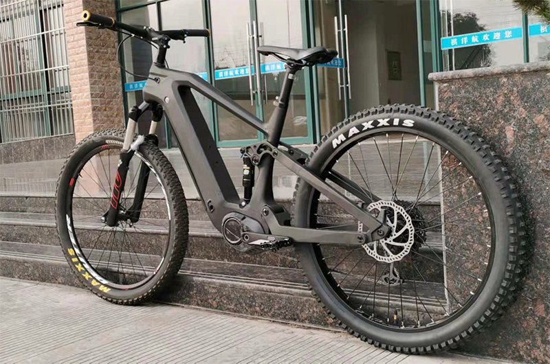 Cuadros eléctricos de bicicleta de montaña de carbono