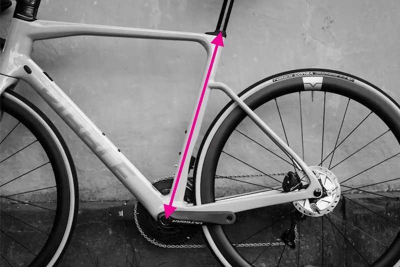 Longitud del tubo del sillín de bicicleta
