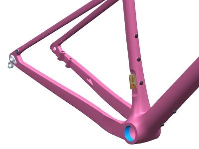 TDC-GR54 2023 Freno de disco Cuadro de bicicleta de grava de carbono de 21 
